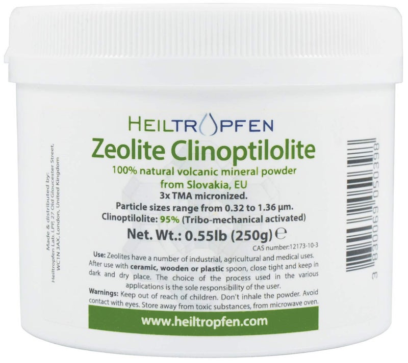 Heiltropfen Zeolite Powder | 0.55 Pound 250g | Ultra FINE Less-Than 2 m | Clinoptilolite 94+-3% | 3X Activated | Natural Mineral Dust | Heiltropfen - Image 3